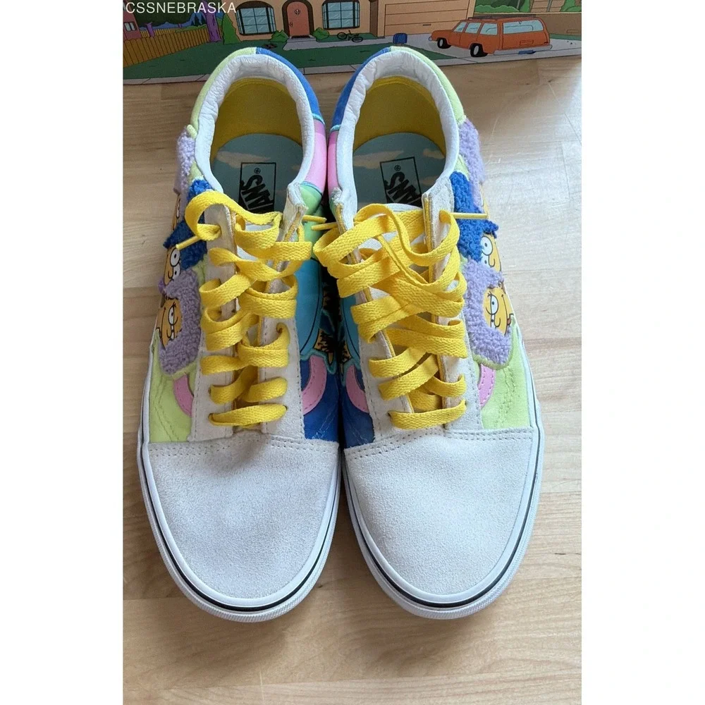 Vans Old Skool The Bouviers Multi-Color Sneaker Size Men 9 Women 10.5